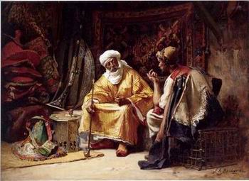 Arab or Arabic people and life. Orientalism oil paintings 211